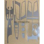 FD Otomotiv Hyundaı Tucson 2015 / 2020 Gümüş Gri ) Torpido Konsol Maun Kaplama - Renkli
