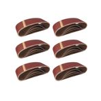 FD-Workstuff Dokuma zımpara bantları │ 25 adet │ 75 x 457 mm │ her biri 5 x kum 40/60/80/120/180 │ Bant zımparaları için │ Zımpara kağıdı │ Zımpara bandı seti