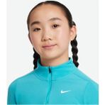 FD2853 345 Nike Kız Çocuk Dri-Fit Uzun Kollu 1/4 Fermuarlı Üst Sweat - Yeşil - XL
