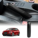 FDAIUN Araba el freni kapak kolu kolu iç dekorasyon el freni kolları el freni koruma modifikasyonu Seat Leon 2005-2012 için aksesuar (karbon fiber desen)