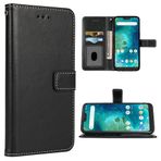 FDCWTSH Xiaomi Mi A2 Lite/Redmi 6 Pro ile Uyumlu Cüzdan Kılıf Bilek Kayışı Kordon Deri Flip Kapak Kart Tutucu Standı Cep Aksesuarları Telefon Kılıfları MiA2Lite Redmi6Pro Kadın Erkek Siyah