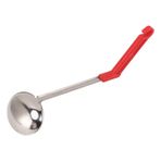 Fdit ÇOK FONKSİYONLU Çorba Kepçesi, Sağlam Ve Dayanıklı, Pratik Tasarım, Ergonomik Saplı, Paslanmaz Çelik, Çorba, Biber, Soya Sosu Için Yanmaz Plastik Saplı (50ML)