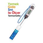 FDMFANAİR Dijital Gıda Termometresi Süt Yemek Sıcaklık Ölçer Pişirme Derecesi Pilli Mutfak Termometresi