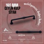 FDS Ceylin 160 mm Vida Aralığı Siyah Renk Dolap Kulp