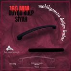 FDS Duygu 160 mm Vida Aralığı Siyah Renk Dolap Kulp