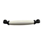 FDS F-398-128-02 Sude Polimer Beyaz Siyah Ayak 128 mm Kulp