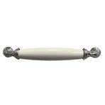 FDS F-398-128-18 Sude Polimer Beyaz Krom Ayak 128 mm Kulp