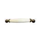 FDS F-398-96-91 Sude Polimer Beyaz Antik Sarı Ayak 96 mm Kulp