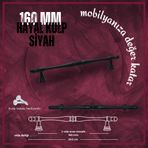 FDS Hayal 160 mm Vida Aralığı Siyah Renk Mobilya Kulp