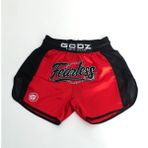 Fearless Basic Kickboks Muay Thai Şortu - XL - Kırmızı
