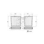 Febı 176024 Polen Filtresi Takımı (Aktıf Karbon Filtresi) W203 02-07 Cl203 02-08 C209 02-09 A209 02-