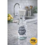 Febros Apart Beyaz Kapaklı Cam Limonata Süt Su Detox Cam Sürahi Içecek Şişesi - 1