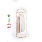 Fec Reklam Butik Stil Oval Askılık Konfeksiyon Askılığı Altın Renk Askılık Gold Elbise Askılığı Ayaklı Askılık