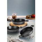 Fecra Bio Casting 3 Parça Gri Döküm Granit Sahan Seti
