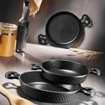Fecra Bio Casting 3 Parça Siyah Döküm Granit Sahan Seti