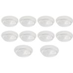 Feegow 10 adet şeffaf plastik saksı, tabaklar bahçelerde verimli su yönetimi için tasarlanmış sağlam tepsiler saksı ve taban olarak saksılar için toplama tepsisi (13 cm)