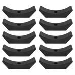 Feegow 10'lu Paket Kauçuk Dambıl Eyer Rafları, Ev Spor Salonu ve Fitness Kulüpleri İçin Ağır Hizmet Tipi Halter Tutucu Standı, Çoklu Vida Açıklıklarına Sahip Zemin for KORUMA Depolama Düzenleyici,