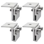 Feegow 45x52 mm 4 Adet Güneş Paneli Uç Kelepçesi Alüminyum Alaşımlı Z Braket