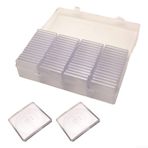 Feegow 60 adet bozuk para kapsül tutucu saklama kutusu ayarlanabilir köpük astarlı 20mm 25mm 30mm 35mm 40mm paralar, şeffaf plastik organizatör çantası ev koleksiyonu için (whtie)