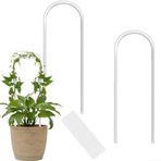 Feegow Akrilik Tırmanma Tesisi Desteği, 2 Paket Tırmanma Tesisi Çiçek Çerçevesini Destekler, Bahçe Tırmanma Bitkisi Kafes Sarmaşıklar Çiçek Dekoru (35 x 10 cm)