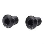 Feegow Alüminyum Alaşımlı Bisiklet Arka Attırıcı Askı Cıvataları M10xP1.0 Zincir Gerdiricileri ve Kuyruk Kancası Kurulumu için Montaj Vidaları, 15 mm Uzunluk, Siyah/Kırmızı/Mor/Gümüş (Siyah)