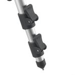 Feegow Alüminyum Alaşımlı Olta Tutacağı Tripod Standı, Toprak Sivri Uçlu Geri Çekilebilir Teleskopik Direk Dayanağı, Banka Sazan Kaba Deniz Balıkçılığı için Ayarlanabilir Ayaklar (B Kırmızı)