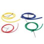 Feegow Bakır Boru Bükme Seti, PE Plastik Boru Bükme Şeritleri, Klima Boruları için, for RENK Kodlu 4 Parça Set, 1/4 3/8 1/2 5/8 İnç HVAC Kurulumu için Dahili Şeritli (4 ft + cep)