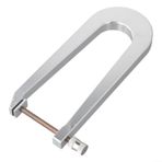 Feegow Keman Bas Bar Kelepçeleri, Keman Yapımı İçin Alüminyum Luthier Aletleri Onarım, 5 Boyut Seti (24cm/20cm/15.3cm/11.6cm/8.3cm), Gümüş Yaylı Çalgı Aksesuarları (Derinlik 15.3cm)