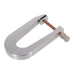 Feegow Keman Bas Bar Kelepçeleri, Keman Yapımı İçin Alüminyum Luthier Aletleri Onarım, 5 Boyut Seti (24cm/20cm/15.3cm/11.6cm/8.3cm), Gümüş Yaylı Çalgı Aksesuarları (Derinlik 8.3cm)