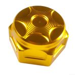 Feegow M24x1mm Direksiyon Kök Somunu, Hafif Arı Kir Bisikleti İçin for SURRON İçin Alüminyum Direksiyon Kök Somunu, ID 21Mm Üst Boyunduruk Somunu, CNC Direksiyon Kök Somunu (Altın)