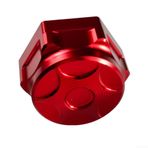 Feegow M24x1mm Direksiyon Kök Somunu, Hafif Arı Kir Bisikleti İçin for SURRON İçin Alüminyum Direksiyon Kök Somunu, ID 21Mm Üst Boyunduruk Somunu, CNC Direksiyon Kök Somunu (Kırmızı)