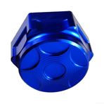 Feegow M24x1mm Direksiyon Kök Somunu, Hafif Arı Kir Bisikleti İçin for SURRON İçin Alüminyum Direksiyon Kök Somunu, ID 21Mm Üst Boyunduruk Somunu, CNC Direksiyon Kök Somunu (Mavi)
