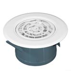 Feegow Paslanmaz Çelik Yuvarlak Havalandırma Kapağı, Banyo ve Mutfaklar İçin Gelişmiş Hava Sirkülasyonu Çözümü İçin Yuvarlak Tavan Difüzörleri (75MM)