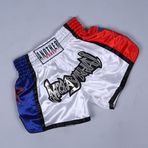 Feegow Üniseks Muay Elastik Bel Thai Dövüş Şortu, Anotherboxer Hafif Üniseks Boks Şortları MMA Kickboks Seansları için Mükemmel (XS Beyaz)