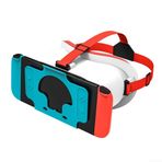 Feegow VR Kulaklık VR Gözlükleri Sanal Gerçeklik Kulaklığı - NS, Switch-OLED için, NINTENDO Switch Oyunları İçin, Ayarlanabilir Kafa Bandı (beyaz)