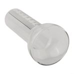 Feegow Yağmur Ölçer için Yedek Cam, Hava Koşullarına Dayanıklı Silindirik Boru, Huni Açılışı, Doğru Yağış Ölçümü İçin Şeffaf 0-35 mm Ölçeği, Bahçe Dış Mekan Dekoru, 2'li Paket
