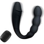 Feel Shop Şarjlı Kablosuz Kumandalı Ana-L Beads Prosta-T Masaj U Tipi Klitoris G Nokta Uyarıcı 2 In 1 Vibratör