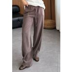 Feela Moda 2008 Bağcıklı Beli Lastikli Yıkamalı Modal Dokuma Palazzo Kadın Pantolon