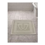 FeelHome Süper Su Emici Pamuk Kilim Dokuma Banyo Ayak Paspası&Havlusu 40x60 Bej
