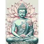 Feelive 30x40 cm Buda Heykeli Kendin Yap Elmas Boyama Kit Setleri