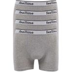 Feelline 4 Adet Gri Pamuklu Doğal Likralı Erkek Boxer