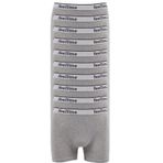 Feelline Gri Pamuklu Doğal Likralı 10 Adet Erkek Boxer