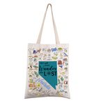 FEELMEM Nevada Eyalet Seyahat Tote Çanta Nevada Hediye Gezmek Herkes Kayıp Değil Nevada Seyahat Geocaching Çanta Geocacher Hediye, Bej, One Size