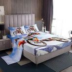 Feelyou Motocross Rider Nevresim Takımı, Ekstrem Sporlar, Yatak Çarşafları, Çocuklar, Erkek Kız Çocukları, Motosiklet Yatakları, Lastikli Çarşaf, Kir Bisiklet Dekoru, 1 Düz Çarşaf+1 Lastikli Çarşa