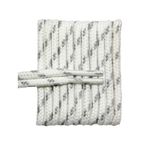 Feet People Yuvarlak Ayakkabı Bağcıkları Bot/Ayakkabı, Gri Çipli Beyaz, 54 in. x 1 Pair