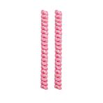FeetPeople Kıvırcık ayakkabı bağcığı, 1 çift, Parıltı - Beyaz/Pembe Gümüş Işıltılı, 6 inches