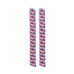 FeetPeople Kıvırcık Ayakkabı Bağcıkları, 2 Çift, Çoklu - Beyaz/Pembe/Gök Mavisi, 6 inches