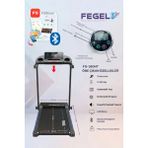 Fegel FG-380HT Katlanabilir Yürüyüş & Koşu Bandı | Evde Spor, Kalori Yakımı, Ekran, Sessiz Çalışma - Siyah