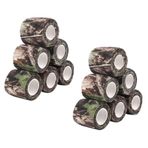 Fegtrty 12 rulo kamuflaj bant sarılmak kapsam Wrap Camo streç bandaj kendinden yapışkanlı bant kamp avcılık bisiklet teleskop