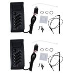 Fegtrty 2X Gitar Preamp Amplifikatör Ekolayzır EQ 4-Band EQ Preamp Akustik Piezo 7545R